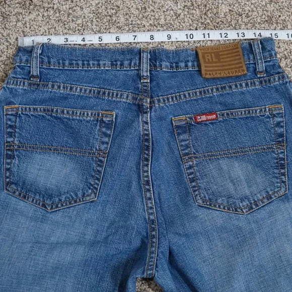 Vintage Polo Jeans Co Ralph Lauren Saturday Jean Womens 8x29 Blue Straight Leg - Picture 6 of 12